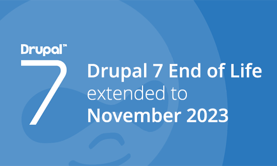Drupal 7 End of Life date extended to November 2023