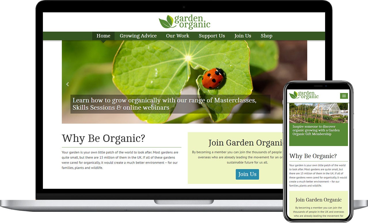 Garden Organic website