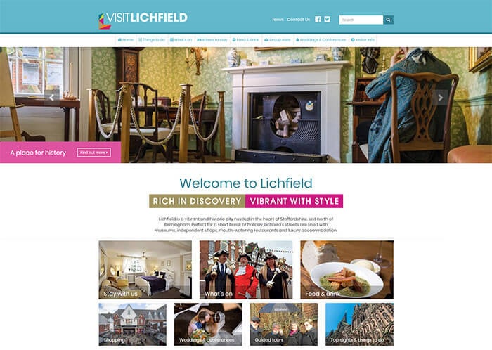 Visit Lichfield new Drupal 8 website
